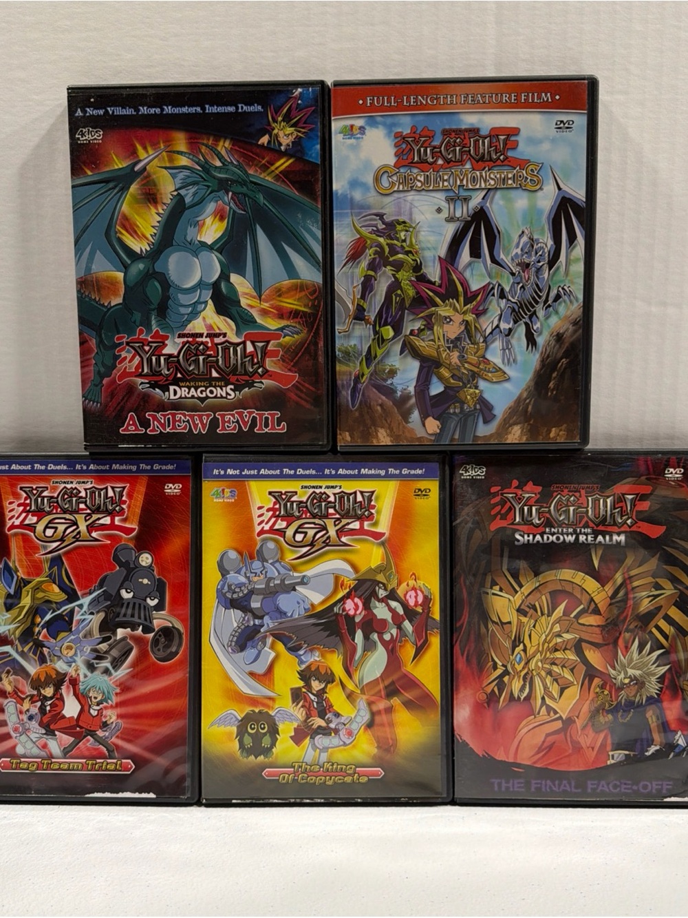 Yu-Gi-Oh 5 Dvd Lot W / The Hard To Find Capsule Monsters II. See Desc For Titles